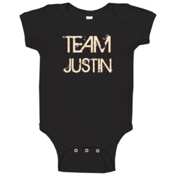 Team Sports Last First Name Justin Baby One Piece Team Sports Last First Name Justin Baby One Piece