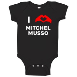 I Heart Mitchel Musso Male Actor Movie Fan Baby One Piece I Heart Mitchel Musso Male Actor Movie Fan Baby One Piece