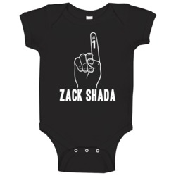 Zack Shada Number 1 Finger Male Actor Movie Fan Baby One Piece Zack Shada Number 1 Finger Male Actor Movie Fan Baby One Piece
