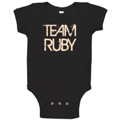Team Sports Last First Name Ruby Baby One Piece Team Sports Last First Name Ruby Baby One Piece