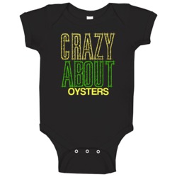 Oysters Crazy About Nouns Fun Baby One Piece Oysters Crazy About Nouns Fun Baby One Piece