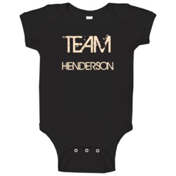 Team Sports Last First Name Henderson Baby One Piece Team Sports Last First Name Henderson Baby One Piece