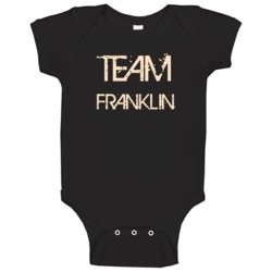 Team Sports Last First Name Franklin Baby One Piece Team Sports Last First Name Franklin Baby One Piece