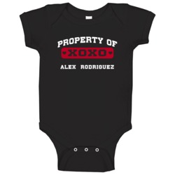 Alex Rodriguez Property Of Texas Sports Baby One Piece Alex Rodriguez Property Of Texas Sports Baby One Piece