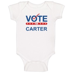 Vote For Election School Work Politics Carter Baby One Piece Vote For Election School Work Politics Carter Baby One Piece