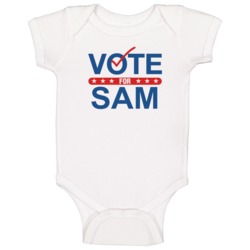 Vote For Election School Work Politics Sam Baby One Piece Vote For Election School Work Politics Sam Baby One Piece