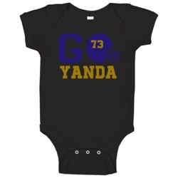 Go Player Marshal Yanda Baltimore Football Team Fan Baby One Piece Go Player Marshal Yanda Baltimore Football Team Fan Baby One Piece