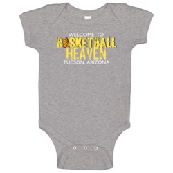 Welcome To Basketball Heaven Tucson Arizona Baby One Piece Welcome To Basketball Heaven Tucson Arizona Baby One Piece