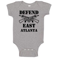 East Atlanta Michigan Defend 2nd Amendment Baby One Piece East Atlanta Michigan Defend 2nd Amendment Baby One Piece