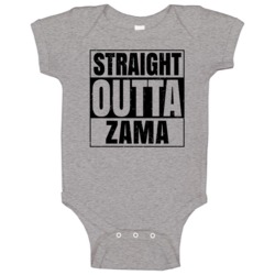 Straight Outta Zama Japan City Grunge Parody Baseball Raglan Baby One Straight Outta Zama Japan City Grunge Parody Baseball Raglan Baby One