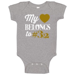 My Heart Belongs To Eric Weddle Baltimore Football Team Fan Baby One P My Heart Belongs To Eric Weddle Baltimore Football Team Fan Baby One P