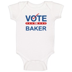 Vote For Election School Work Politics Baker Baby One Piece Vote For Election School Work Politics Baker Baby One Piece
