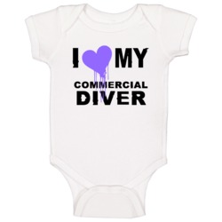 Commercial Diver I Heart My Occupation T Shirts Baby One Piece Commercial Diver I Heart My Occupation T Shirts Baby One Piece