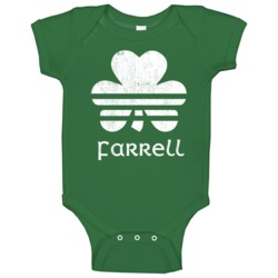Farrell Clover Luck Charm Irish Name St Patricks Day Baby One Piece Farrell Clover Luck Charm Irish Name St Patricks Day Baby One Piece