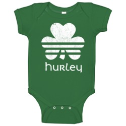 Hurley Clover Luck Charm Irish Name St Patricks Day Baby One Piece Hurley Clover Luck Charm Irish Name St Patricks Day Baby One Piece