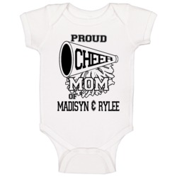Proud Cheer Mom Baby One Piece Proud Cheer Mom Baby One Piece