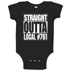 Straight Outta Parody Customizable Baby One Piece Straight Outta Parody Customizable Baby One Piece