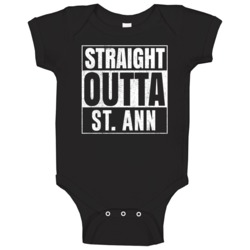 Straight Outta St Ann Missouri City Grunge Parody Cool Baby One Piece Straight Outta St Ann Missouri City Grunge Parody Cool Baby One Piece