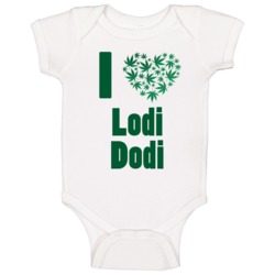 I Heart Lodi Dodi Cannabis Strain Baby One Piece I Heart Lodi Dodi Cannabis Strain Baby One Piece