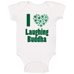 I Heart Laughing Buddha Cannabis Strain Baby One Piece I Heart Laughing Buddha Cannabis Strain Baby One Piece