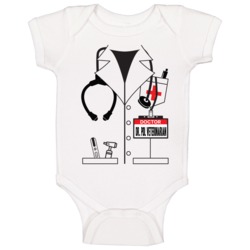 Doctor Custom Name Halloween Costume Baby One Piece Doctor Custom Name Halloween Costume Baby One Piece