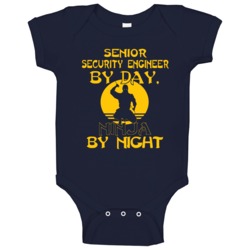 By Day Ninja By Night Funny Baby One Piece By Day Ninja By Night Funny Baby One Piece