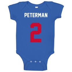 Jersey Back Nathan Peterman Buffalo Football Team Fan For Blue Baby On Jersey Back Nathan Peterman Buffalo Football Team Fan For Blue Baby On