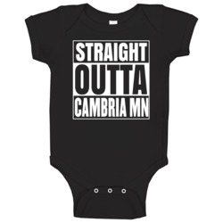 Straight Outta City Original Customizable Baby One Piece Straight Outta City Original Customizable Baby One Piece