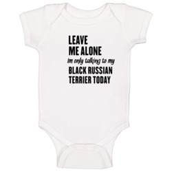 Im Only Talking To My Black Russian Terrier Funny Baby One Piece Im Only Talking To My Black Russian Terrier Funny Baby One Piece
