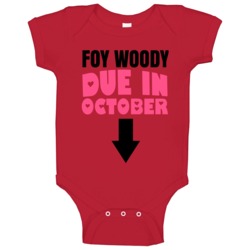 Due In October Last Name Maternity Baby One Piece Due In October Last Name Maternity Baby One Piece