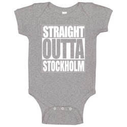 Straight Outta Parody Customizable Baby One Piece Straight Outta Parody Customizable Baby One Piece