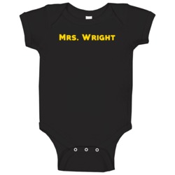 Mrs Miss Ms Last Name Surname Wright Baby One Piece Mrs Miss Ms Last Name Surname Wright Baby One Piece