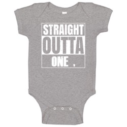 Straight Outta School Subject Learning Parody Customizable Baby One Pi Straight Outta School Subject Learning Parody Customizable Baby One Pi