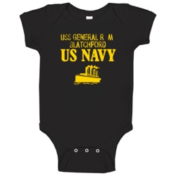 Uss General R M Blatchford Us Navy Ship Crew Boat Baby One Piece Uss General R M Blatchford Us Navy Ship Crew Boat Baby One Piece