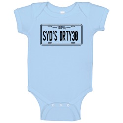 100 Percent Name License Plate Customizable Baby One Piece 100 Percent Name License Plate Customizable Baby One Piece