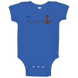 Anchor Navy Ship Customizable Baby One Piece Anchor Navy Ship Customizable Baby One Piece