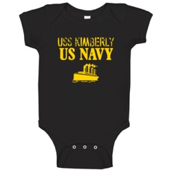 Uss Kimberly Us Navy Ship Crew Boat Baby One Piece Uss Kimberly Us Navy Ship Crew Boat Baby One Piece