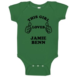 Jamie Benn This Girl Loves Dallas Texas Sports Hockey Baby One Piece Jamie Benn This Girl Loves Dallas Texas Sports Hockey Baby One Piece