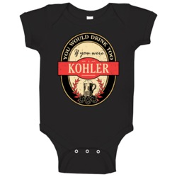 You Would Drink Too If You Are A Kohler Beer Label Last Name Worn Look You Would Drink Too If You Are A Kohler Beer Label Last Name Worn Look
