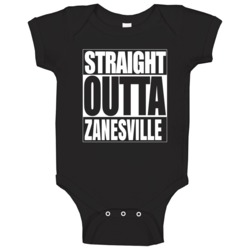 Straight Outta Parody Customizable Baby One Piece Straight Outta Parody Customizable Baby One Piece