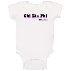 Chi Eta Phi Est 1932 College University Sorority Member Baby One Piece Chi Eta Phi Est 1932 College University Sorority Member Baby One Piece