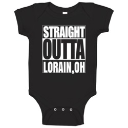 Straight Outta Parody Customizable Baby One Piece Straight Outta Parody Customizable Baby One Piece