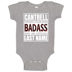 Because Badass Official Last Name Funny Baby One Piece Because Badass Official Last Name Funny Baby One Piece