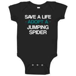 Jumping Spider Save A Life Adopt An Animal Baby One Piece Jumping Spider Save A Life Adopt An Animal Baby One Piece