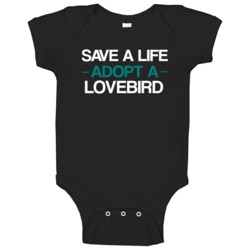 Lovebird Save A Life Adopt An Animal Baby One Piece Lovebird Save A Life Adopt An Animal Baby One Piece