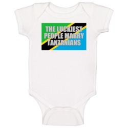 Luckiest People Marry Tanzanian Nationality Baby One Piece Luckiest People Marry Tanzanian Nationality Baby One Piece