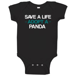 Panda Save A Life Adopt An Animal Baby One Piece Panda Save A Life Adopt An Animal Baby One Piece