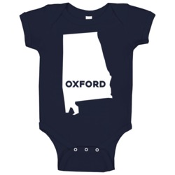 Oxford Alabama Custom City Patriotic Usa Baby One Piece Oxford Alabama Custom City Patriotic Usa Baby One Piece
