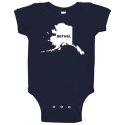 Bethel Alaska Custom City Patriotic Usa Baby One Piece Bethel Alaska Custom City Patriotic Usa Baby One Piece