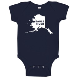 Eagle River Alaska Custom City Patriotic Usa Baby One Piece Eagle River Alaska Custom City Patriotic Usa Baby One Piece